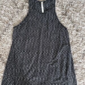 Lululemon Black Heathered Tie Back Tank Top